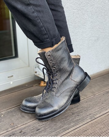 Boty dámské Diesel KOMB BOOT hadí